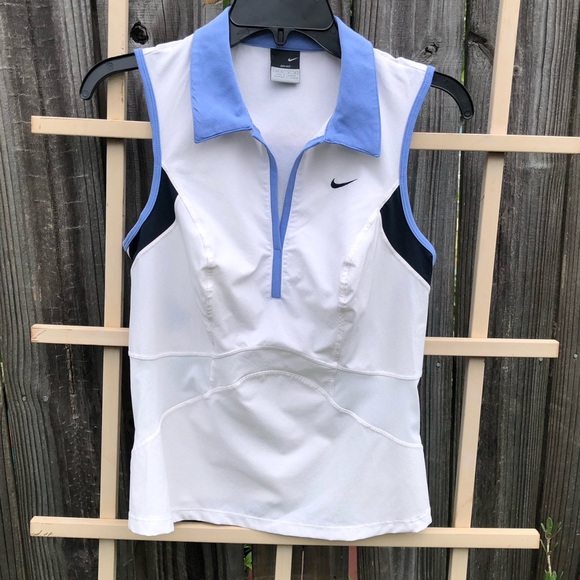 Nike Dri Fit Tennis/Golf sleeveless polo Form fit M - Picture 1 of 6
